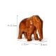 Handcrafted Wood Elephant Figurine for Table Decor
